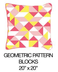 Geometric Pattern Blocks Pink